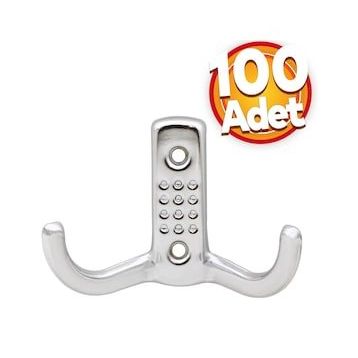 Badem10 100 Adet Portmanto Vestiyer Noktalı Duvar Metal Askı