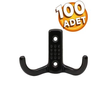 Badem10 100 Adet Portmanto Vestiyer Noktalı Duvar Metal Askı