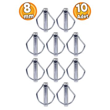 Badem10 10x8 mm Çelik Traktör Pimi