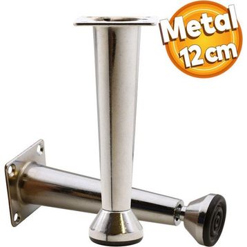 Badem10 12 cm Krom Ayarlanabilir Mobilya Ayağı