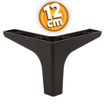 Badem10 12 cm Siyah Baza Mobilya Kanepe Koltuk Ünite Puf Ayağı