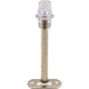 Badem10 15 cm Krom Metal Vidalı Silikonlu Kapı Stoperi