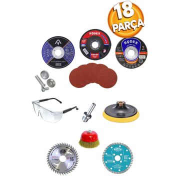 Badem10 18 Parça Spiral Taşlama Cırt Zımpara İnox Metal Kesici Flap Disk