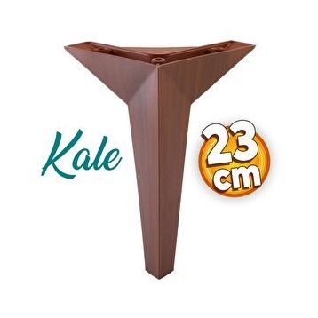 Badem10 23 cm Kahverengi Ahşap Desenli Kale Lüks Mobilya Kanepe Sehpa Tv Ünitesi Koltuk Ayağı