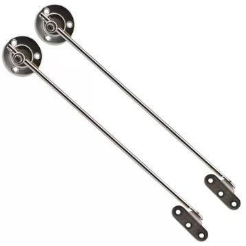 Badem10 25 cm 1 Çift Nikel Metal Sessiz Açma Kapama Amortisör Piston