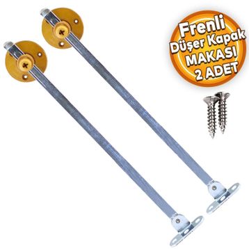 Badem10 25 cm 2 Adet Açık Kahve Metal Açma Kapama Amortisör Piston