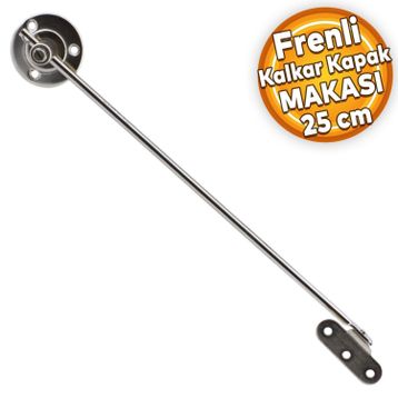 Badem10 25 cm Nikel Metal Sessiz Açma Kapama Amortisör Piston