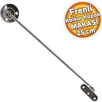Badem10 25 cm Nikel Metal Sessiz Açma Kapama Amortisör Piston