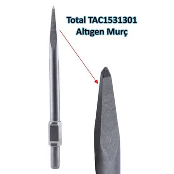 Badem10 30x410 mm Kırıcı Hilti Uç Ucu Altıgen Düz Total TAC1531301 Murç