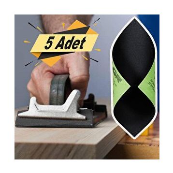 Badem10 5 Adet Su Zımparası 180 Kum 23x28 cm Yumuşak Kağıt Tabaka Sulu Kuru Zımpara