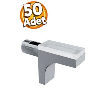 Badem10 50 Adet Raf Pimi Düz Vantuzlu Cam Ahşap Metal Raf Tutucu Çivisi Mobilya Dolap Pimi