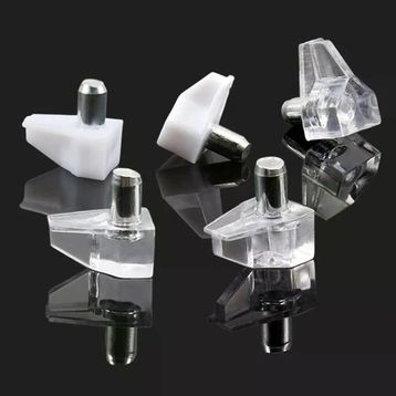 Badem10 50 Adet Raf Pimi Şeffaf Cam Ahşap Metal Raf Tutucu Çivisi Mobilya Dolap Pimi