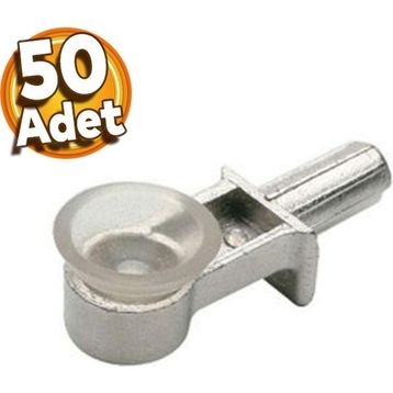 Badem10 50 Adet Raf Pimi Vantuzlu Cam Ahşap Metal Raf Tutucu Çivisi Mobilya Dolap Pimi