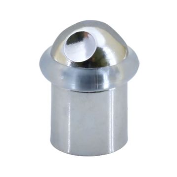 Badem10 50 mm Silikonlu Contalı Vidalı Parlak Krom Kapı Stoperi