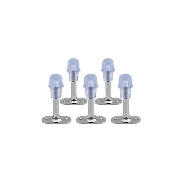 Badem10 8 cm Krom Metal Silikonlu Kapı Stoperi