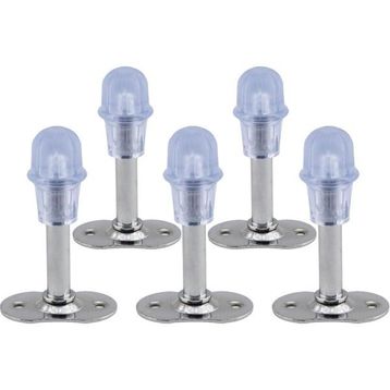 Badem10 8 cm Krom Metal Silikonlu Kapı Stoperi