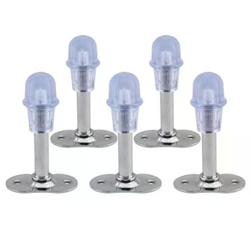 Badem10 8 cm Krom Metal Silikonlu Kapı Stoperi