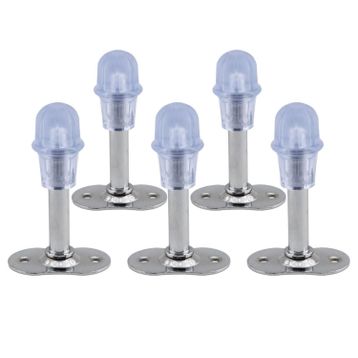 Badem10 8 cm Krom Metal Silikonlu Kapı Stoperi