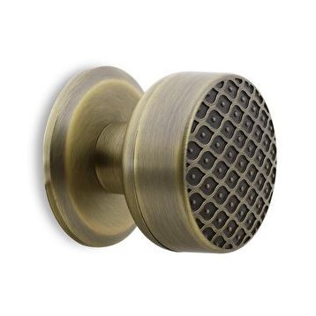 Badem10 Antik Sarı Metal Kestila Kapı Tokmağı