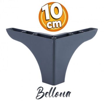 Badem10 Antrasit 10 cm Baza Mobilya Kanepe Sehpa Puf Koltuk Ayağı