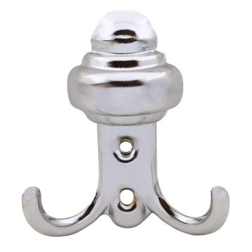 Badem10 As Büyük Sarıklı Krom Metal Vestiyer Duvar Dolap Elbise Askılığı