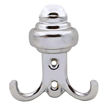 Badem10 As Büyük Sarıklı Krom Metal Vestiyer Duvar Dolap Elbise Askılığı
