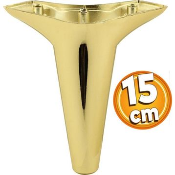 Badem10 Aspen Gold Altın Renk 15 cm Mobilya Kanepe Sehpa TV Ünitesi Baza Koltuk Ayağı