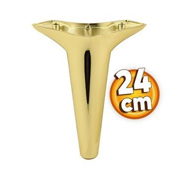 Badem10 Aspen Gold Altın Renk 24 cm Mobilya Kanepe Sehpa TV Ünitesi Baza Koltuk Ayağı