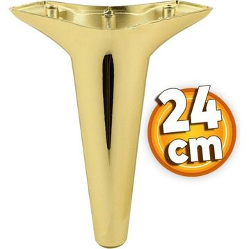 Badem10 Aspen Gold Altın Renk 24 cm Plastik Mobilya Kanepe Sehpa Tv Ünitesi Baza Koltuk Ayağı