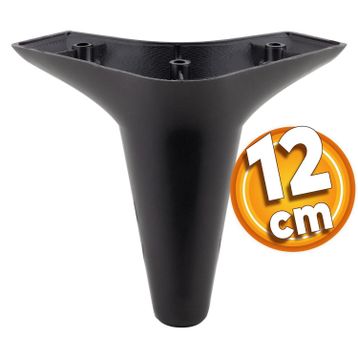 Badem10 Aspen Lüks 12 cm Siyah Mobilya Kanepe Sehpa TV Ünitesi Koltuk Ayağı