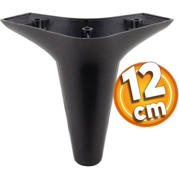 Badem10 Aspen Lüks 12 cm Siyah Mobilya Kanepe Sehpa TV Ünitesi Koltuk Ayağı