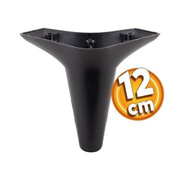 Badem10 Aspen Lüks 12 cm Siyah Mobilya Kanepe Sehpa TV Ünitesi Koltuk Ayağı