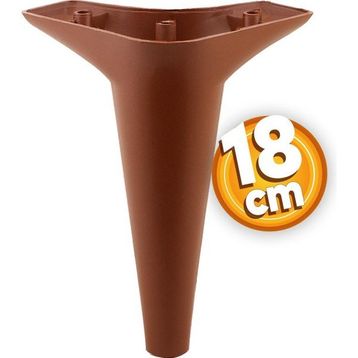 Badem10 Aspen Lüks 18 cm Kahverengi Baza Mobilya Kanepe Sehpa TV Ünitesi Koltuk Ayağı