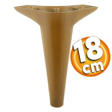 Badem10 Aspen Lüks 18 cm Kahverengi Baza Mobilya Kanepe Sehpa TV Ünitesi Koltuk Ayağı
