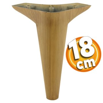 Badem10 Aspen Lüks 18 cm Kahverengi Baza Mobilya Kanepe Sehpa TV Ünitesi Koltuk Ayağı
