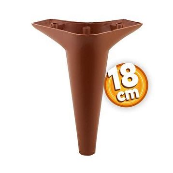Badem10 Aspen Lüks 18 cm Kahverengi Baza Mobilya Kanepe Sehpa TV Ünitesi Koltuk Ayağı