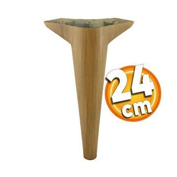 Badem10 Aspen Lüks 24 cm Açık Kahverengi Desenli Baza Mobilya Kanepe Sehpa TV Ünitesi Koltuk Ayağı