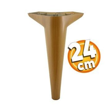 Badem10 Aspen Lüks 24 cm Kahverengi Ahşap Desenli Baza Mobilya Kanepe Sehpa TV Ünitesi Koltuk Ayağı