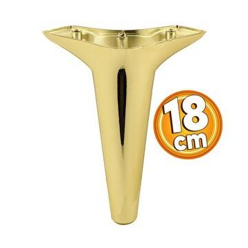 Badem10 Aspen Mobilya Gold Altın Renk 18 cm Kanepe Sehpa TV Ünitesi Baza Koltuk Ayağı