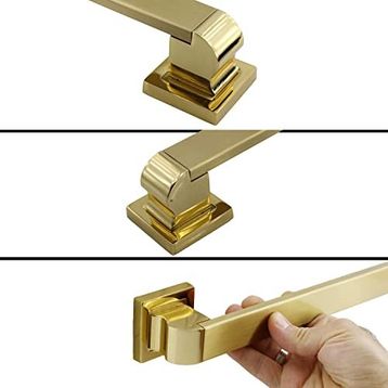 Badem10 Bersel Tutma Gold 30 cm Çekme Kolu Çelik Kapı Dış Kapı Kolu Kulp