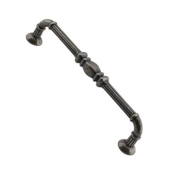 Badem10 Buket Mobilya Mutfak Dolabı Çekmece Dolap Kapak Antik Gümüş 128 mm Metal Kulp