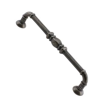 Badem10 Buket Mobilya Mutfak Dolabı Çekmece Dolap Kapak Antik Gümüş 128 mm Metal Kulp