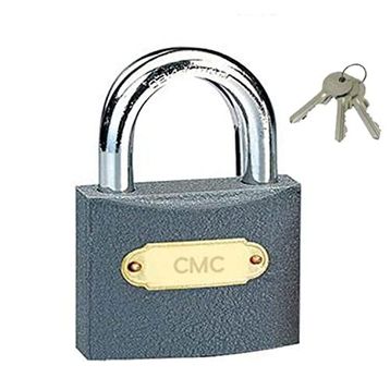 Badem10 CMC Paslanmaz 3 Anahtarlı 50 mm Döküm Asma Kilit