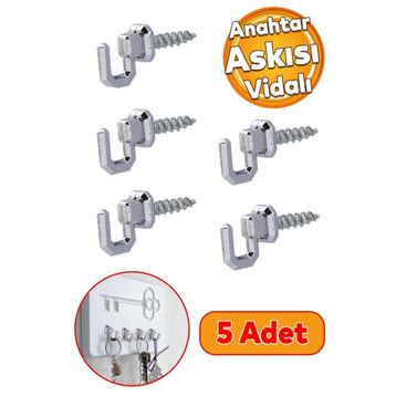 Badem10 Duvar Dolap Çekmece Kapı Anahtar Anahtarlık Askısı