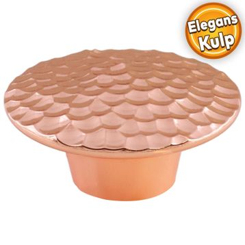 Badem10 Elegans Çekmece Dolap Kapak Plastik Bakır Kulp
