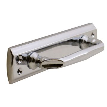 Badem10 Elif Çekme Kolu Kapı Tutma 17,5 cm Krom Metal Kapı Kulp