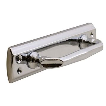Badem10 Elif Çekme Kolu Kapı Tutma 17,5 cm Krom Metal Kapı Kulp