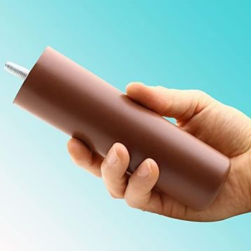 Badem10 Gizli Mobilya 14 cm Kahverengi Baza Kanepe Sehpa TV Ünitesi Koltuk Orta Destek Ayağı