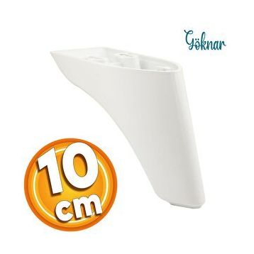Badem10 Göknar Lüks 10 cm Beyaz Baza Mobilya Kanepe Sehpa TV Ünitesi Koltuk Ayağı