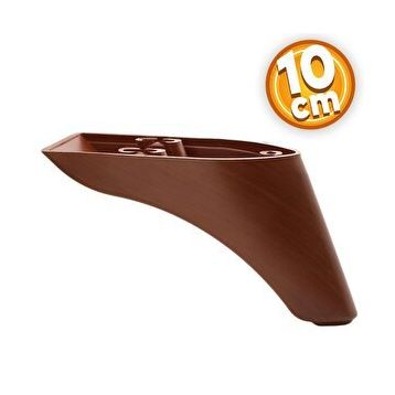 Badem10 Göknar Lüks 10 cm Kahverengi Ahşap Desenli Baza Mobilya Kanepe Sehpa TV Ünitesi Koltuk Ayağı